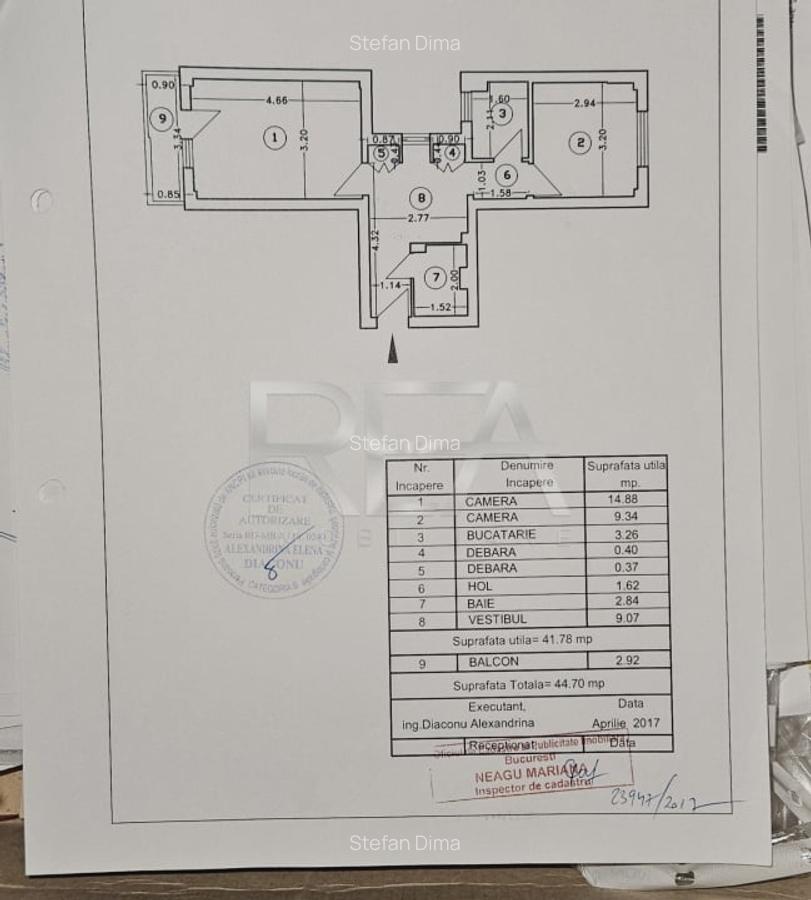 Apartament 2 Camere , Decomandat , Etaj 3/10 , Brancoveanu - 11