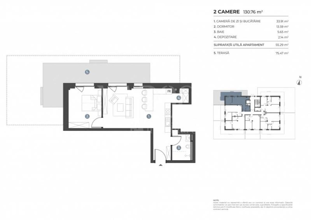 Apartament 2 camere de vanzare in Buna Ziua, Cluj Napoca - 3