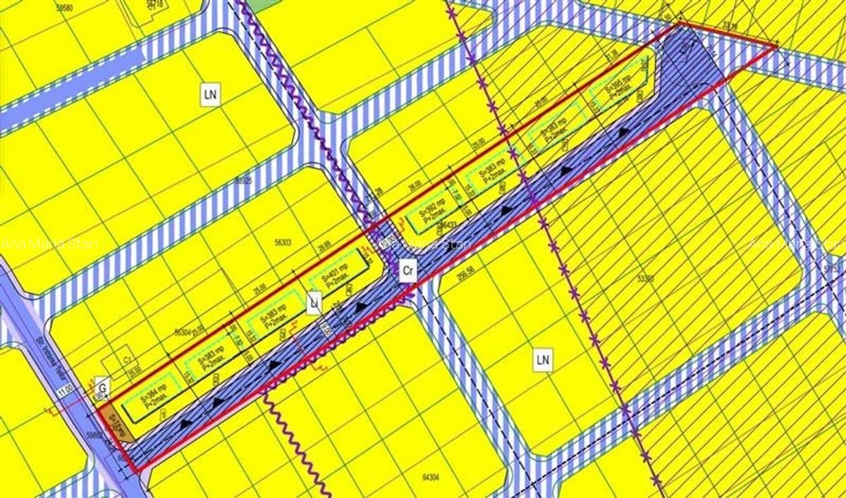 BUFTEA - FLAMANZENI,TEREN 5958 MP,DESCHIDERE 24 M,DOSAR PUZ+AVIZE,TOATE UTILITAT - 1