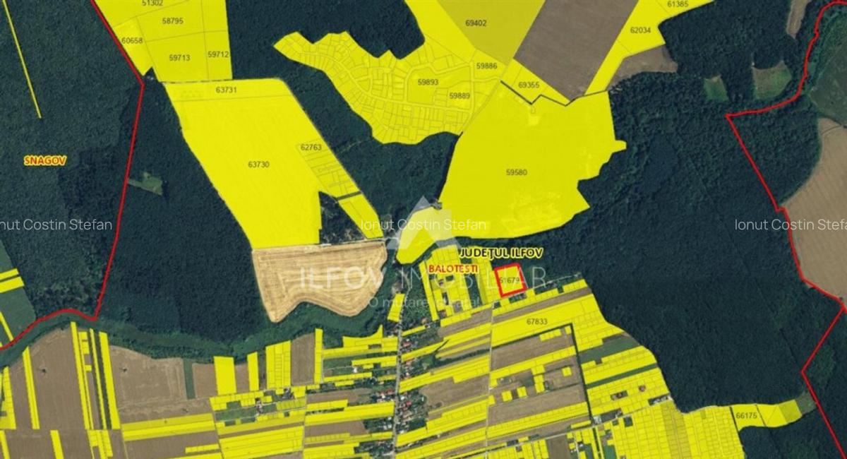 Teren intravilan Balotesti 9782mp 96ml deschidere langa padu - 7