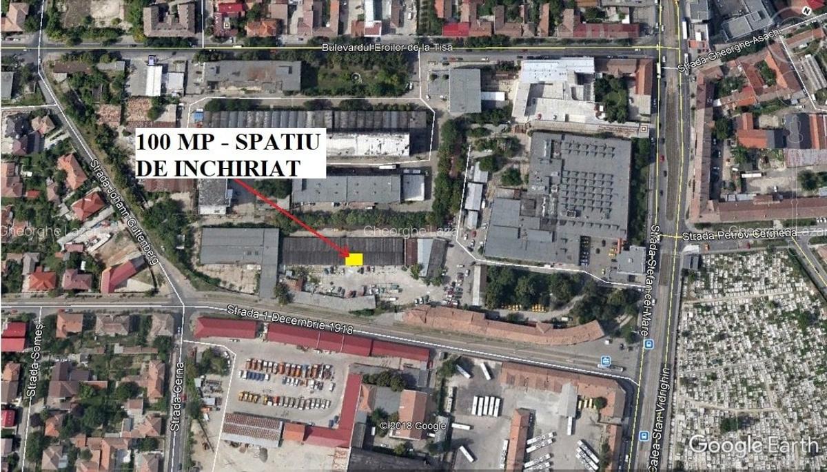 Spațiu industrial, 100 mp în Complex Studențesc - 1