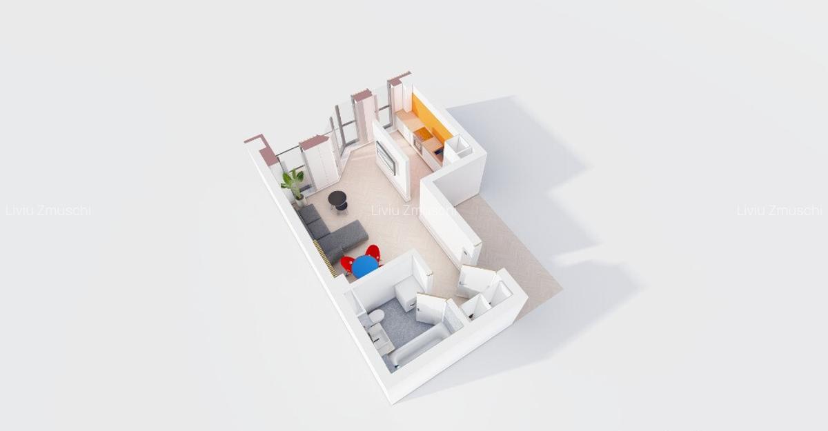 Apartament 1 cam nou 34 m | Comision 0% - 1250 m2 - Pret promo Visani - 4
