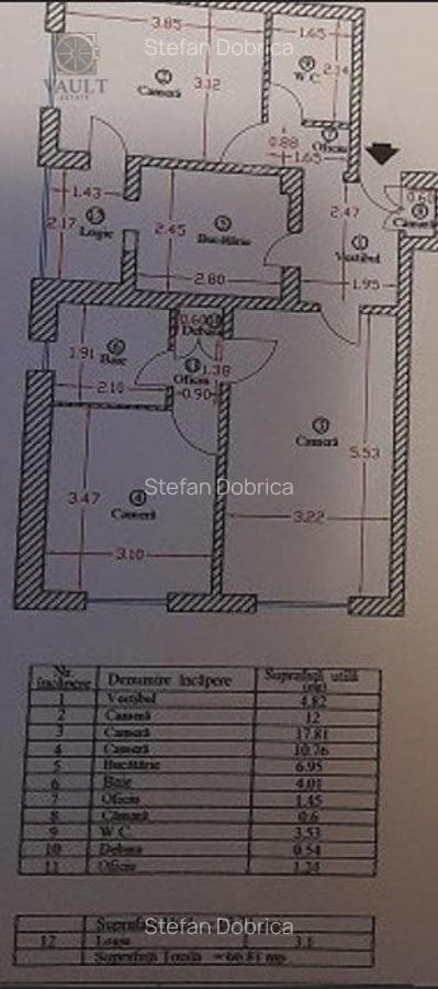 Apartament cu 3 camere semidecomandat, mobilat în Teiul Doamnei - 25