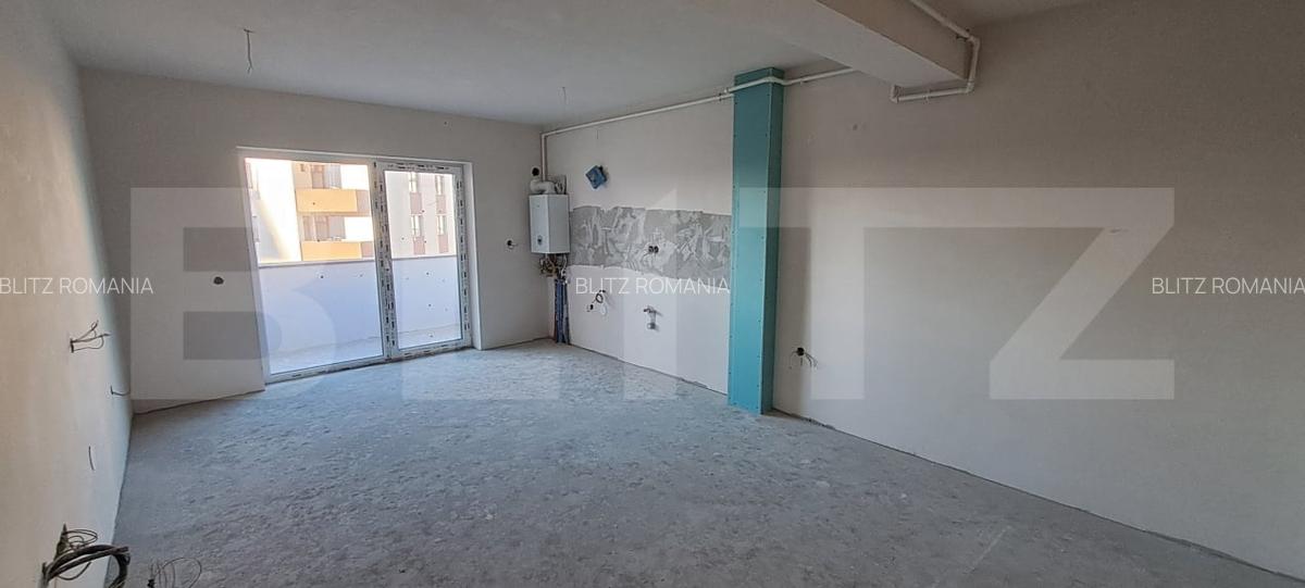 Apartament cu 2 camere, semifinisat, bloc nou, etaj 1/4, parcare, zona Porii - 1