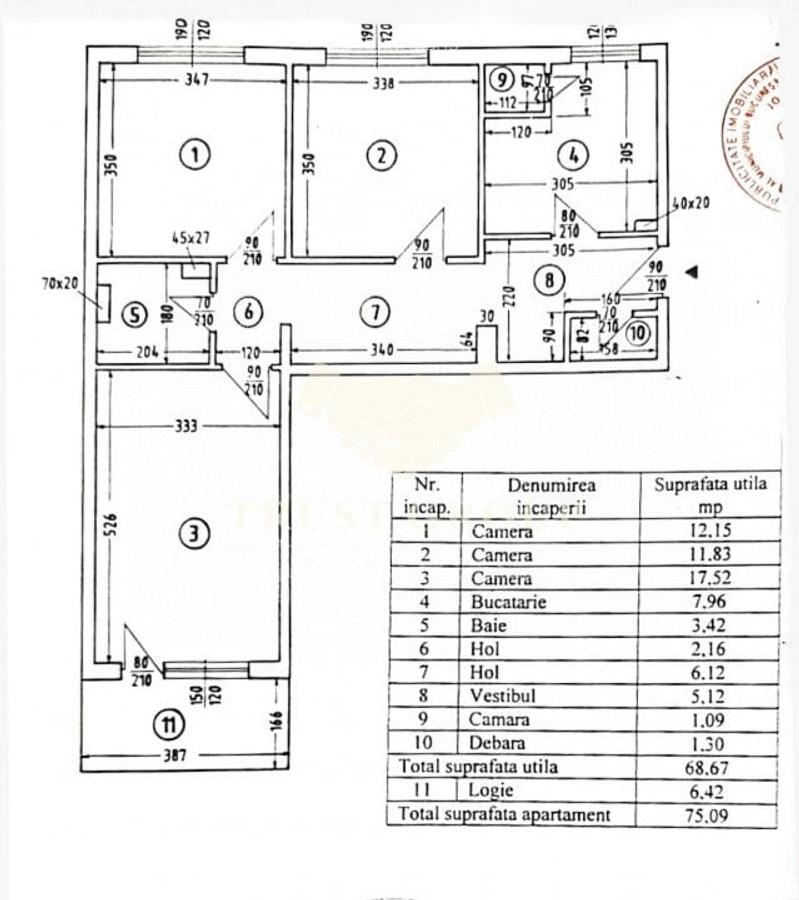 Apartament cu 3 camere semidecomandat în Victoriei - 9