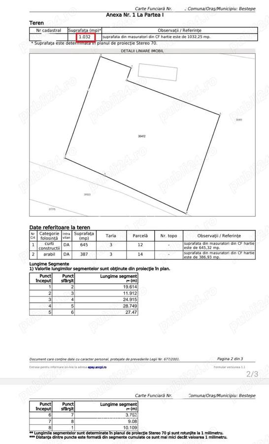 Teren intravilan in Delta -loc BALTENII DE JOS - 6