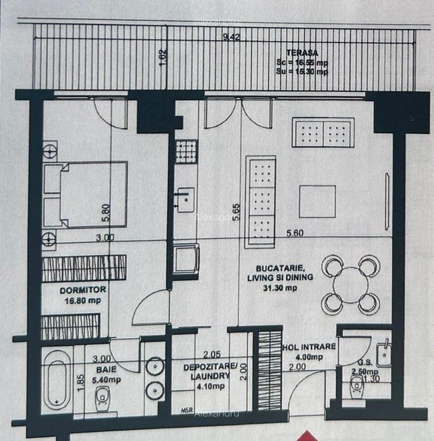 Aviatiei 2 camere lux - loft - 13