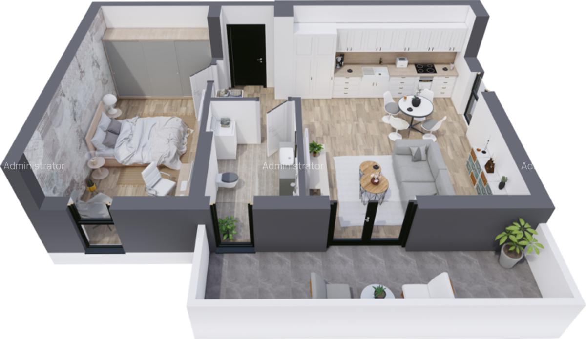 Apartament cu 4 camere în Torontalului - 1