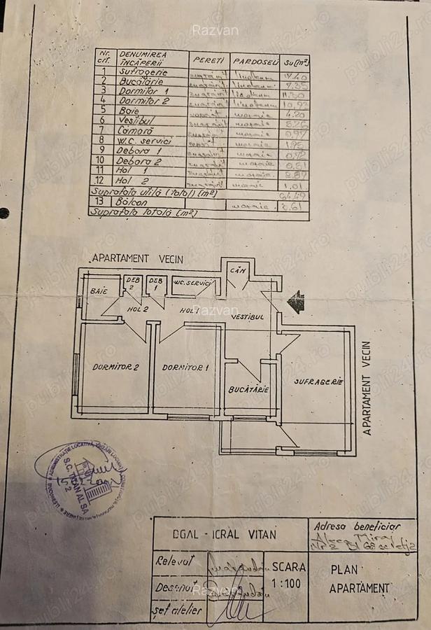 Dristor apartament 3 camere,anul 1985 - 7 Dristor apartament 3 camere,anul 1985 - 7