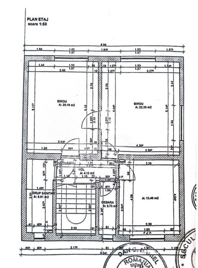 Casa cu 5 camere, 2 bai, pretabila pentru birouri. Girocului - 16