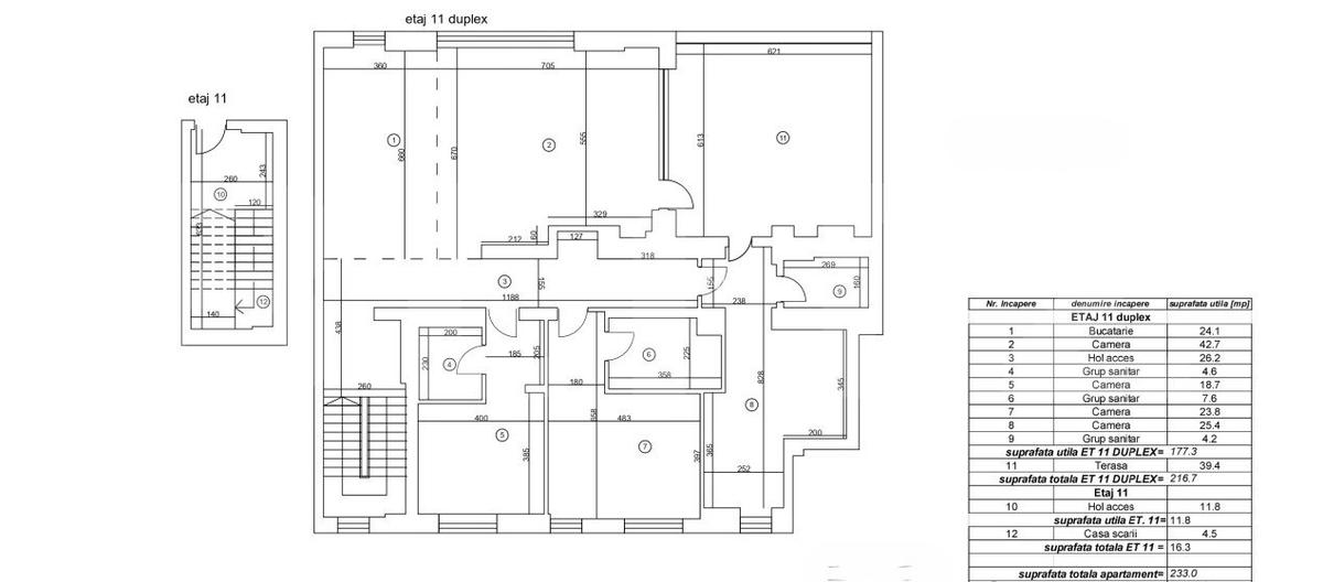 Duplex Lux 4 camere, 197 mp, terasa 24 mp, Aviatiei - 10