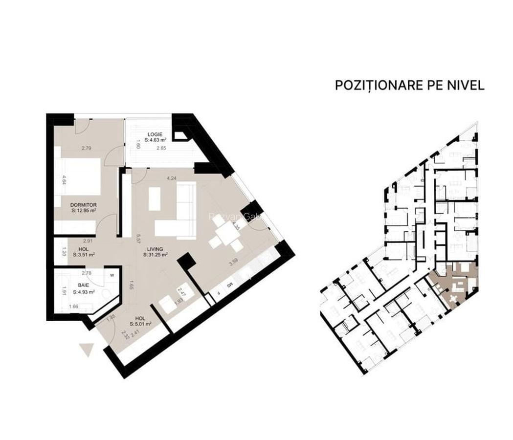 COMISION 0% | Central | Nord One Brediceanu | 1 si 2 camere - 6