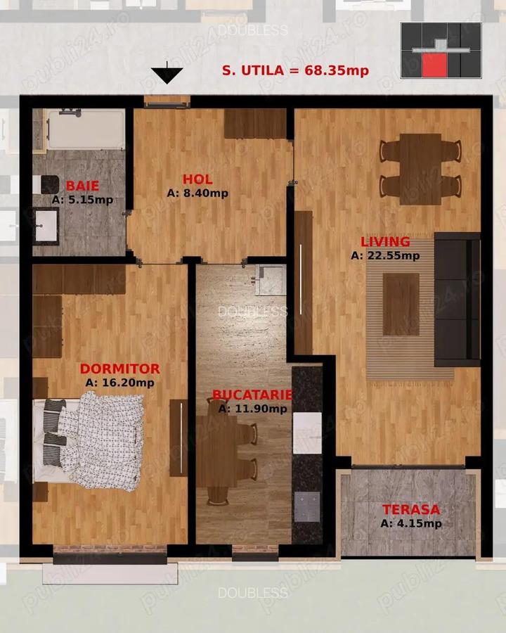 Garsoniere si Apartamente doua camere. Comision 0% - 13