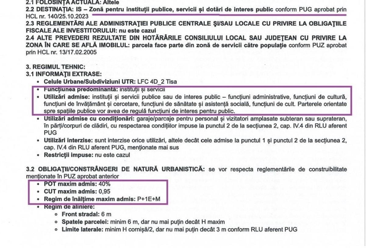 Teren de SERVICII , CLINICA / cabinet, birouri si SPATII COMERCIALE! Front 30 m - 15