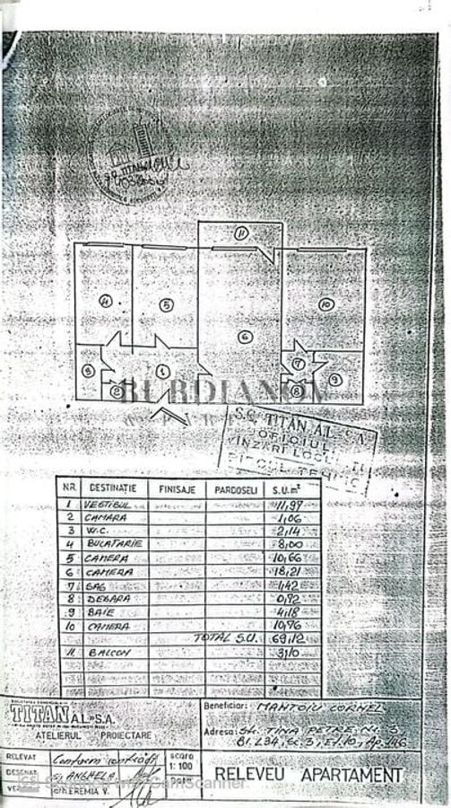 Apartament cu 3 camere de vânzare Bd. Basarabia / Metrou Titan - 3
