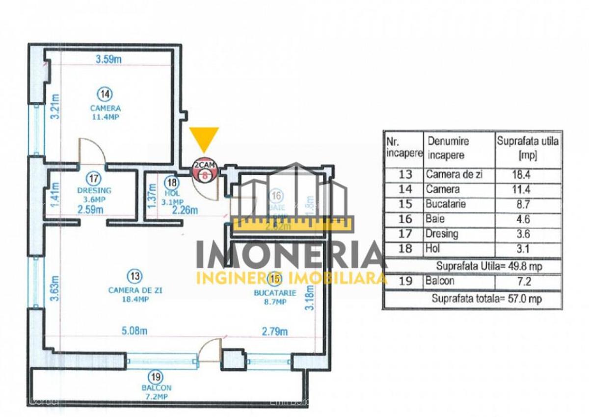 2 camere+boxa -0% comision- 950m Metrou Mihai Bravu- 2020 -d - 9