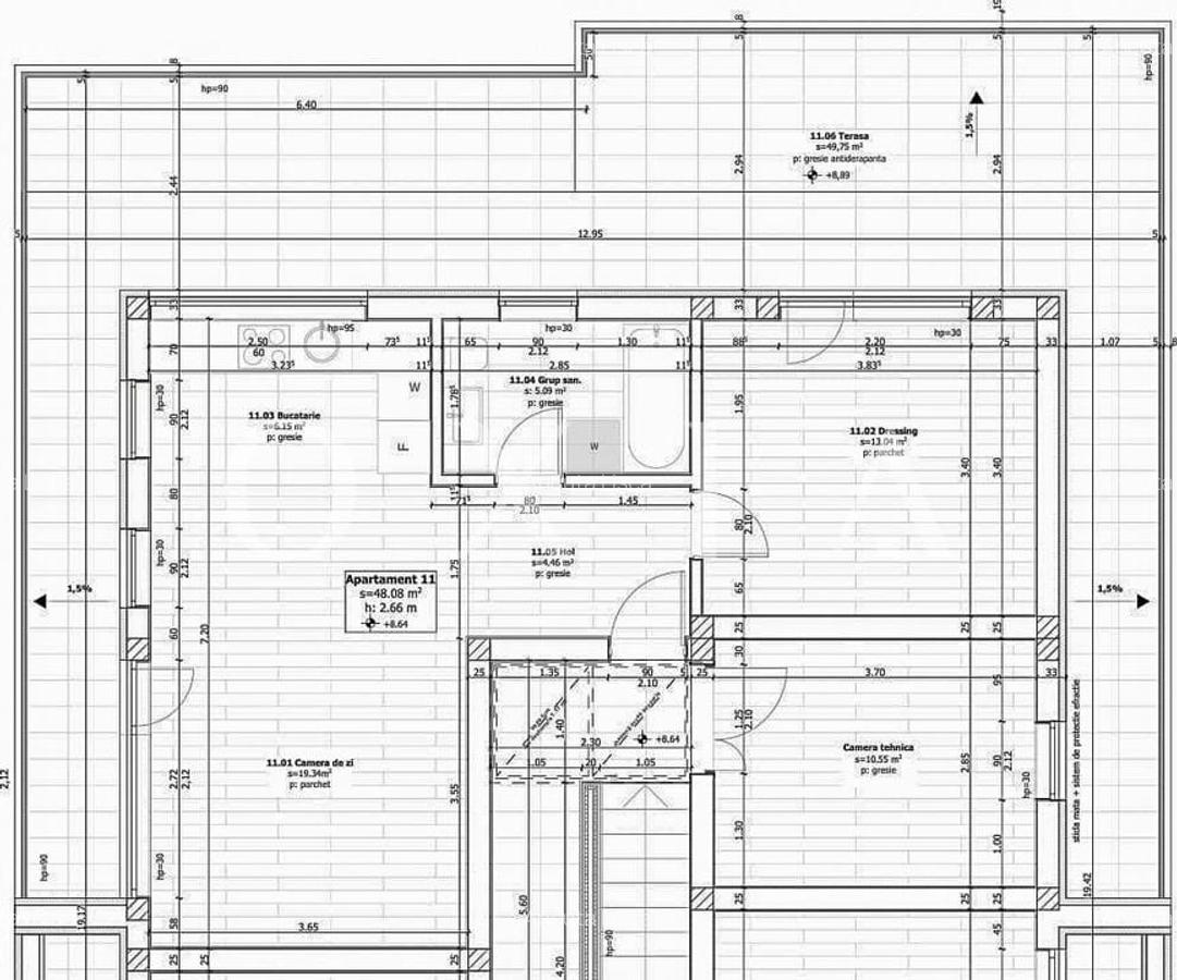 LX023 Penthouse, Terasa de 50 MP, Finiaje Moderne - 8