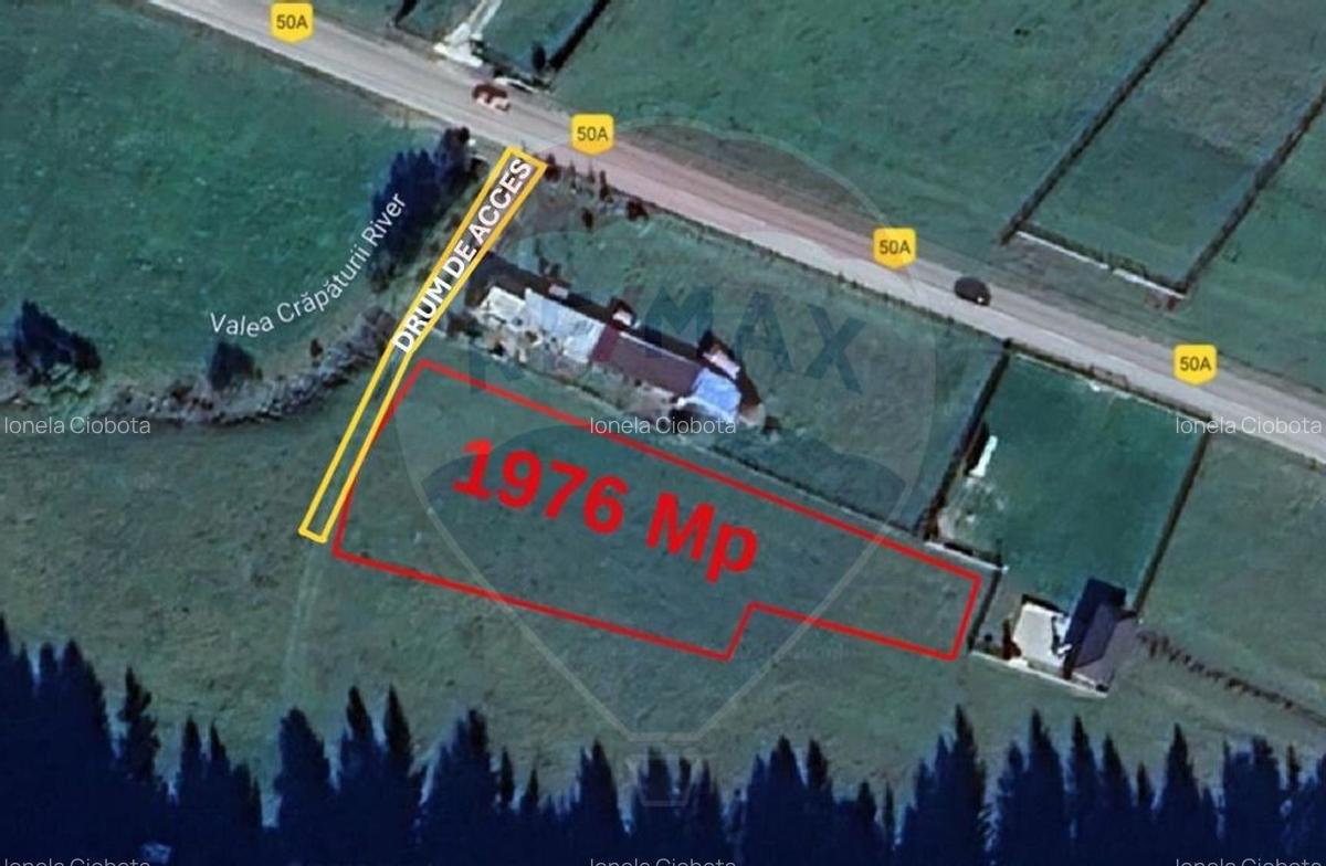 Teren intravilan de vanzare 1.976 mp, Zarnesti, zona ... - 2