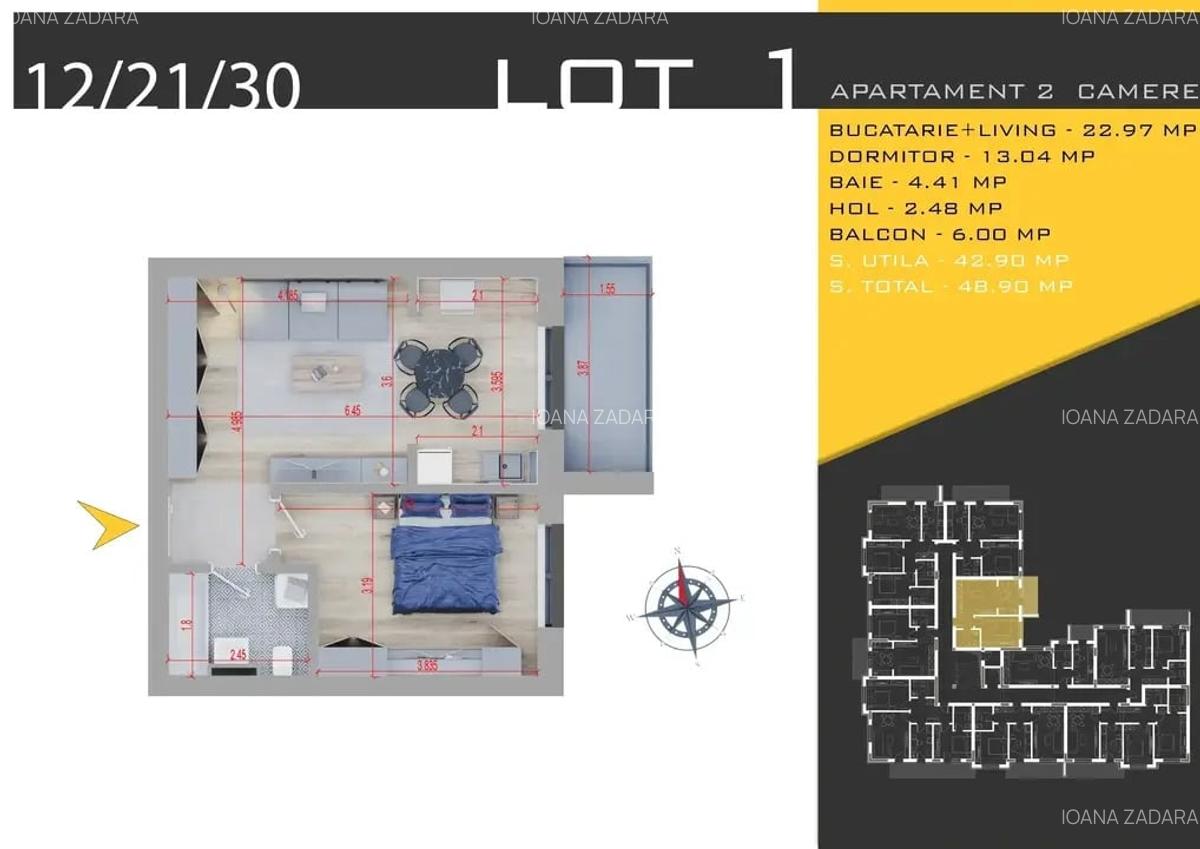 Apartament cu 2 camere decomandat în Theodor Pallady - 6