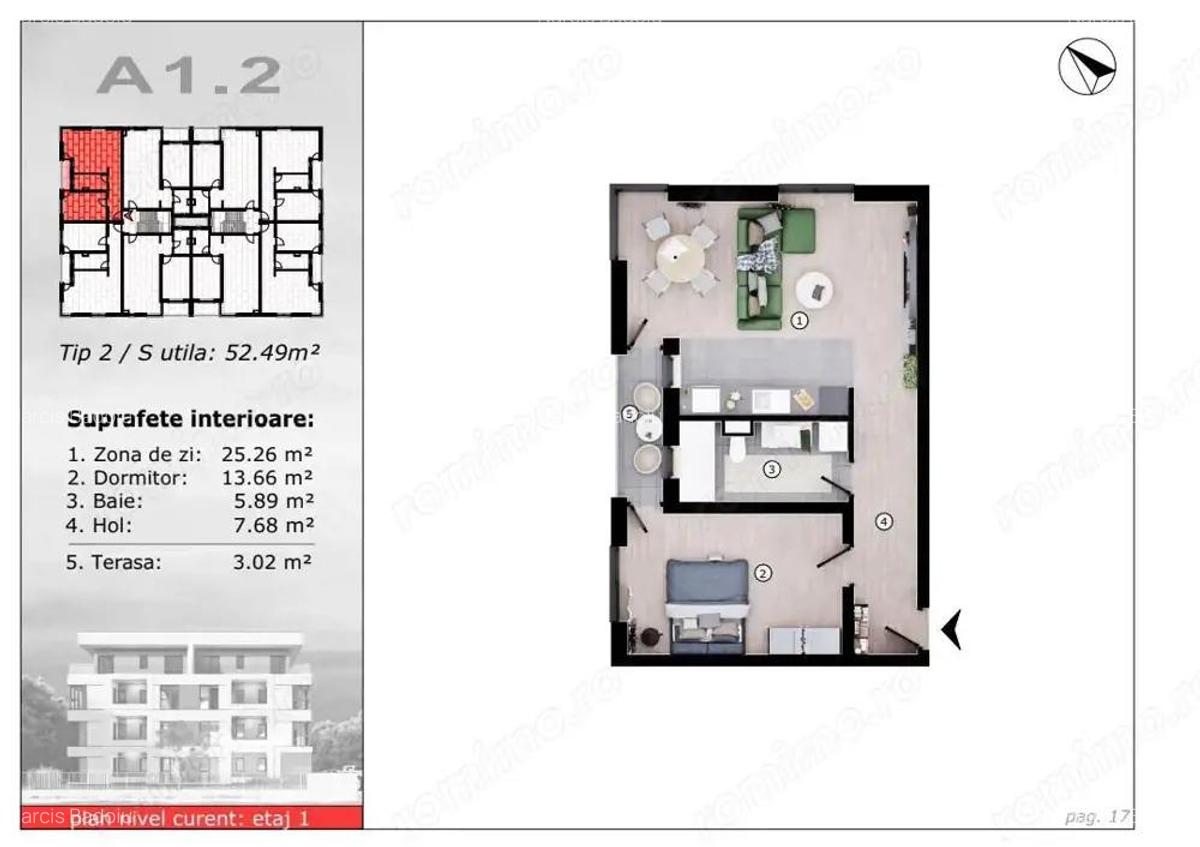 Vanzare apartamente moderne 52 mp in zona Torontalului !!! COMISON 0 - 7