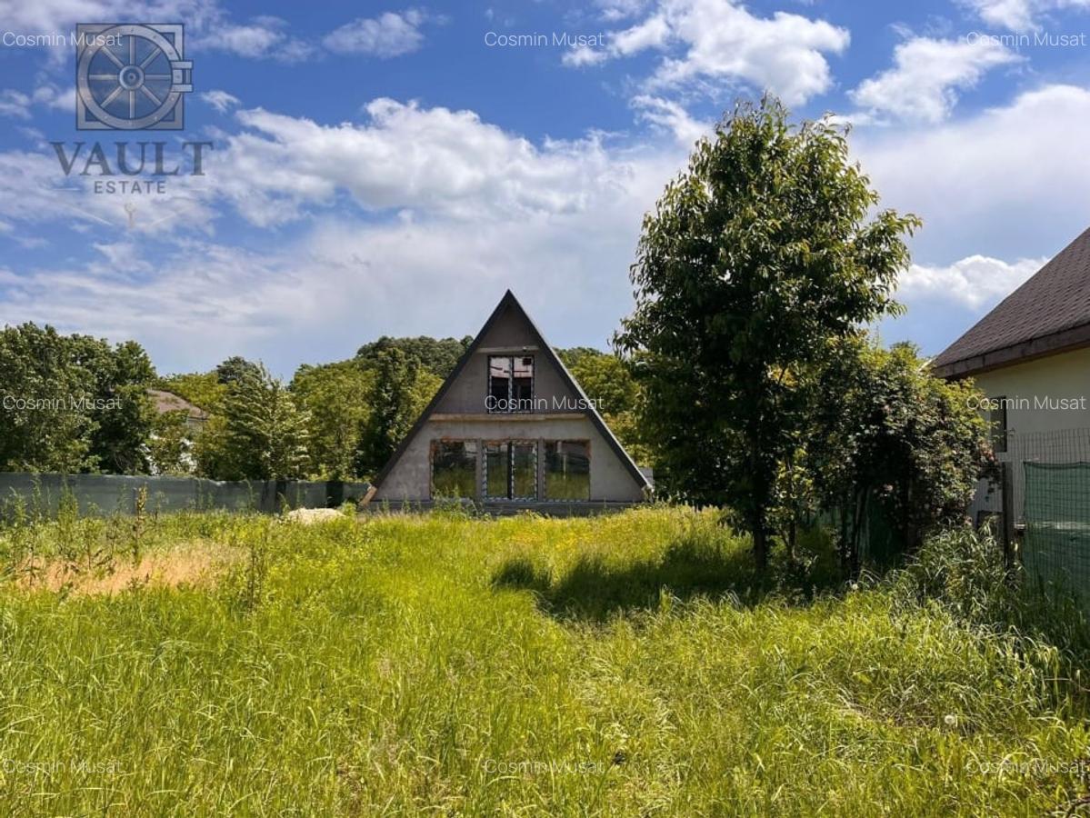 Casa individuala in Snagov, curte 900mp, la rosu - 1