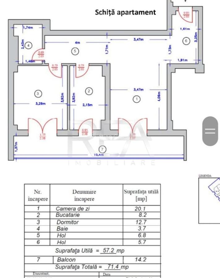 Apartament 2 camere, Straulesti - 12
