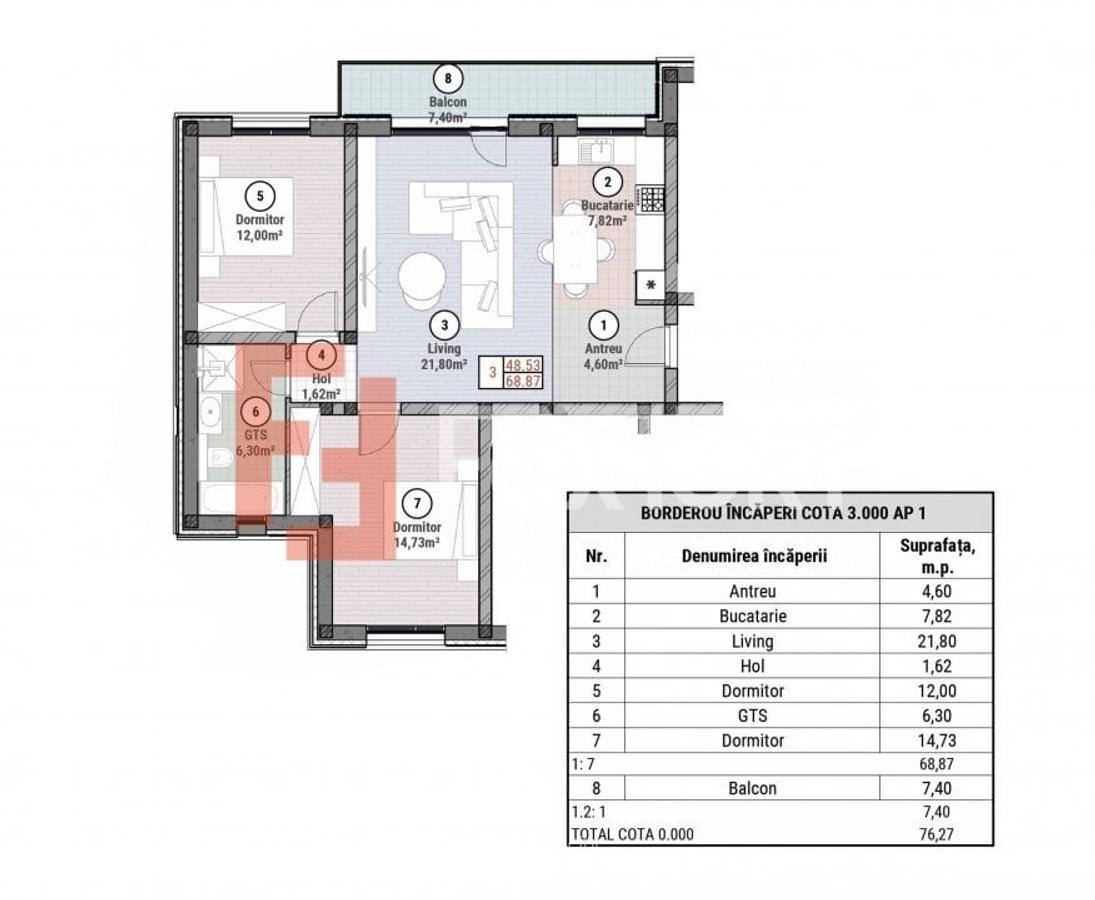COMISION 0% Apartament cu 2 camere de 53 mp - Mosnita - Oportunitate - 9