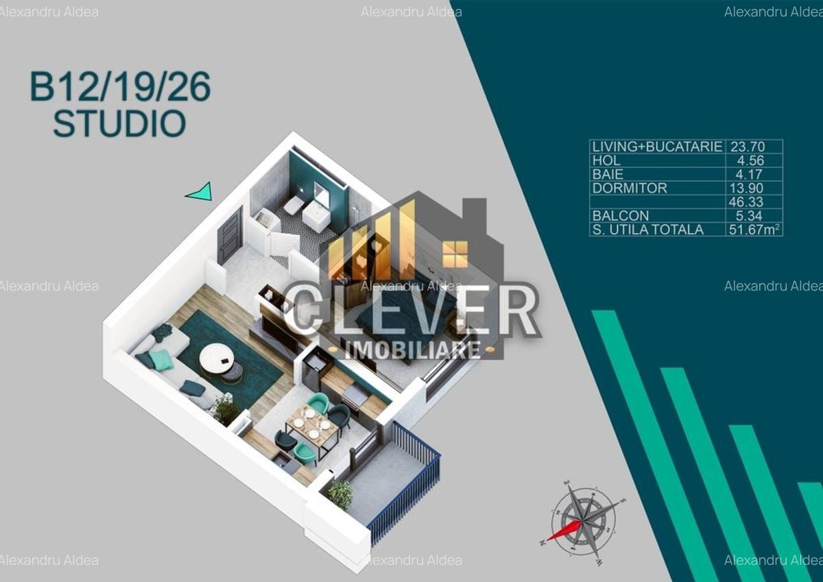 2 Camere Finisaje Premium Smart Home-Theodor Pallady - 3