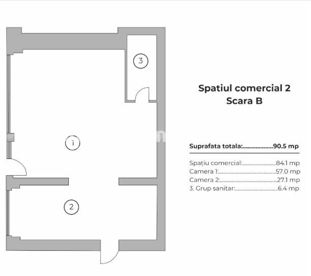 Spatiu Com 163 MP - Vitrina 12ML - 2 Parcari | Vulcan Residence - Progresului - 12