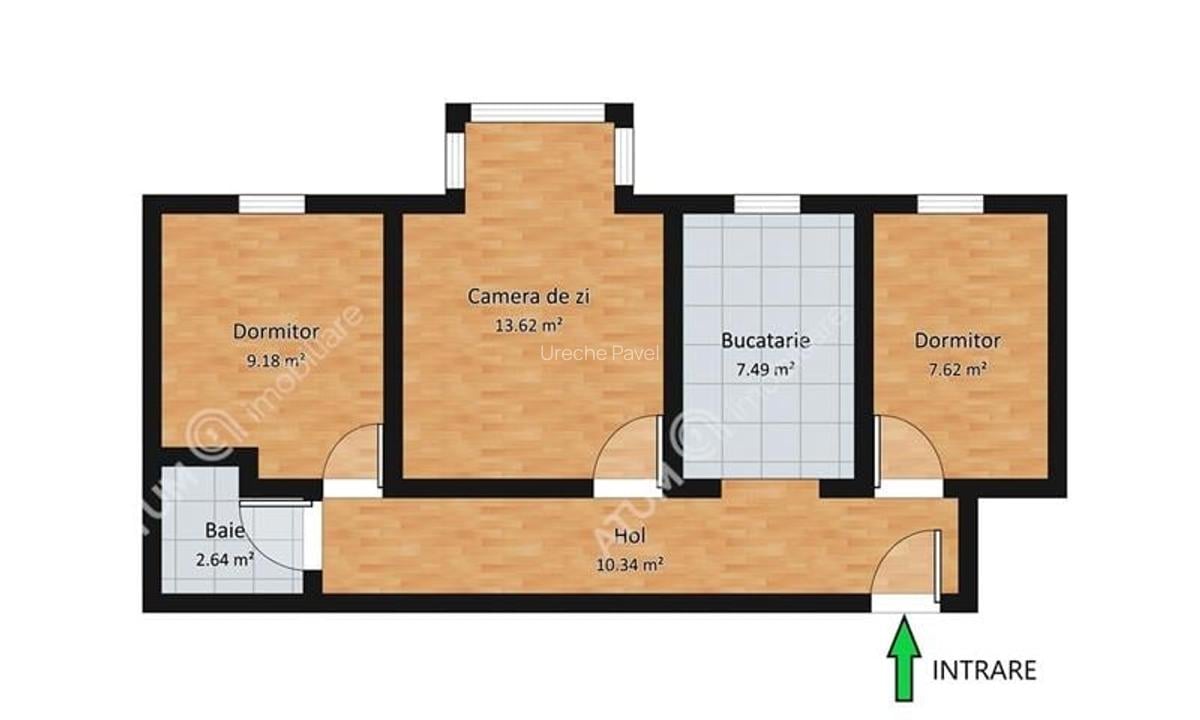 Apartament cu 3 camere decomandate si balcon etaj 2 zona Vasile Aron - 7