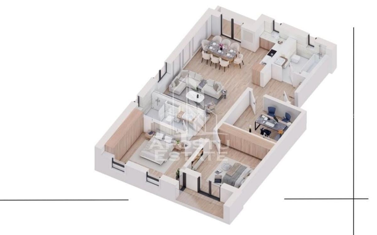 Bloc nou cu 8 apartamente, finalizare iulie 2026, zona Metro 2 - 10