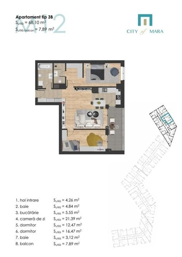 COMISION 0% | 2,3,4 Camere | City of Mara | Pozitie centrala - 5
