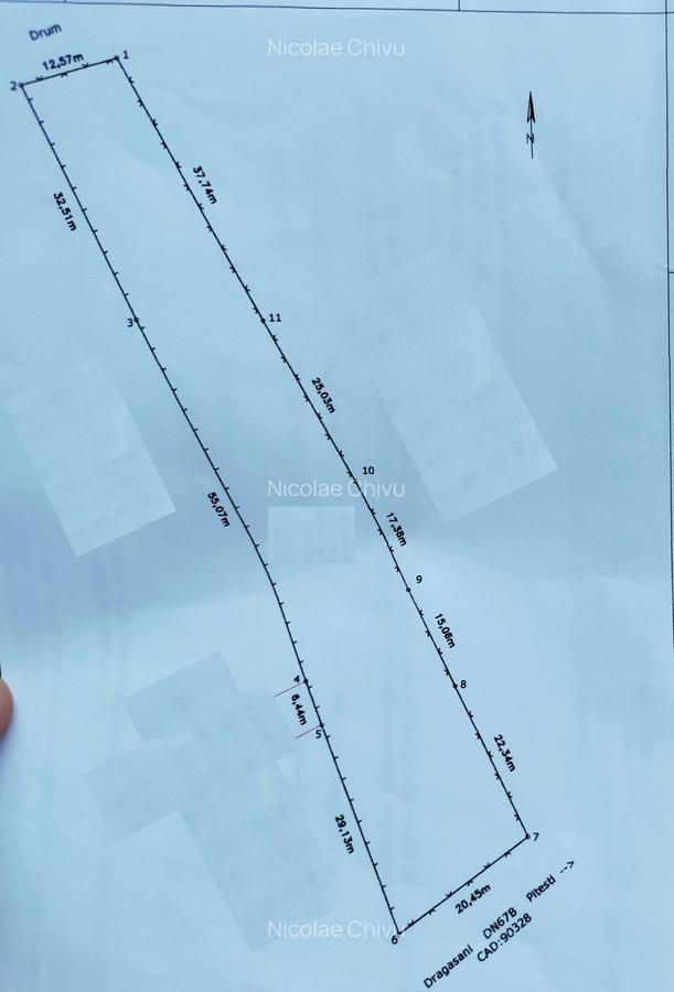 Teren 1952 mp, Smeura Tipografie , stradal - 1