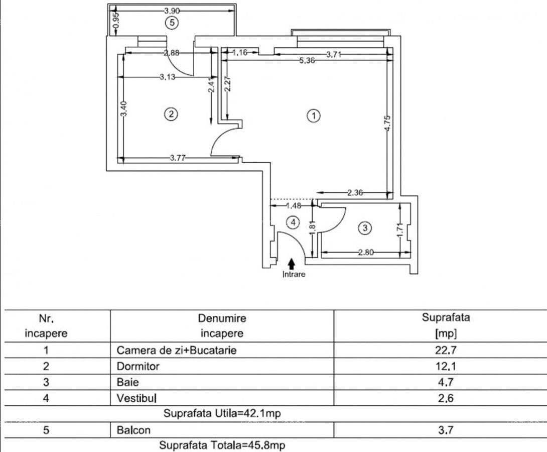 Apartament 2 camere 46mp| 0 comision | Otopeni - Maramures | parcare | metrou - 16