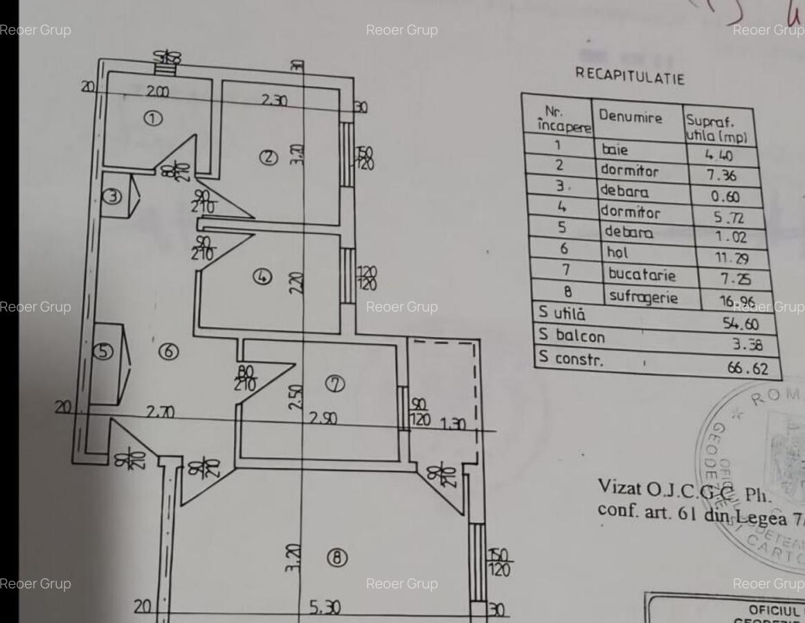 ENACHITA VACARESCU 3 camere cf1 2/4 dec la 80900 euro - 1