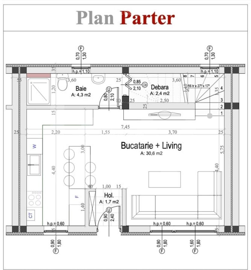 Casa intabulata, 5 cam, 119 mp utili, curte 70 mp – finisata la cheie - 7