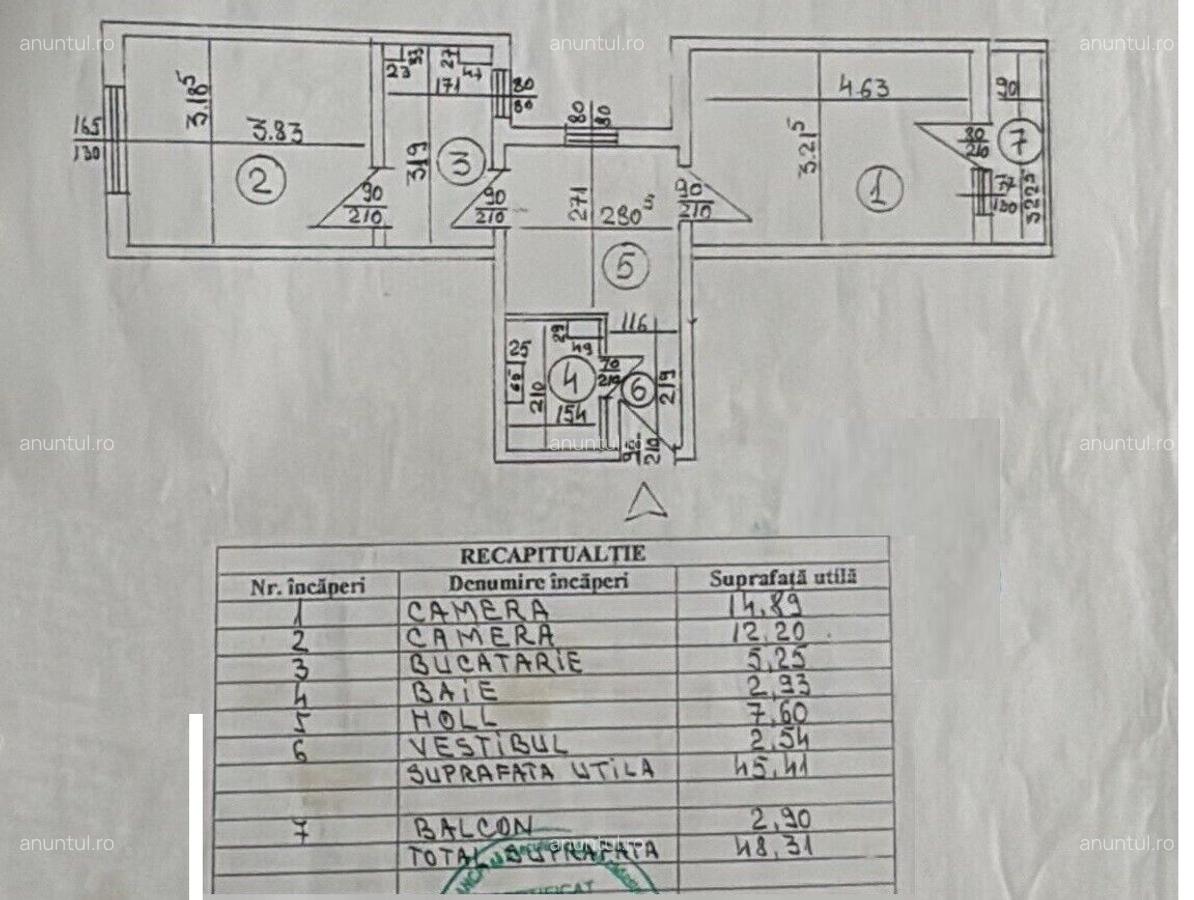 Metroul Nicolae Grigorescu apartament 2 camere bloc reabilitat termic - 13