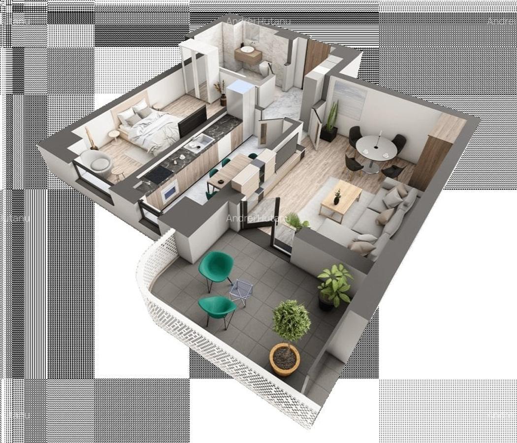 APARTAMENT CU 2 CAMERE, DECOMANDAT, ETAJ INTERMEDIAR, BLOC NOU CARTIER GALATA - 3
