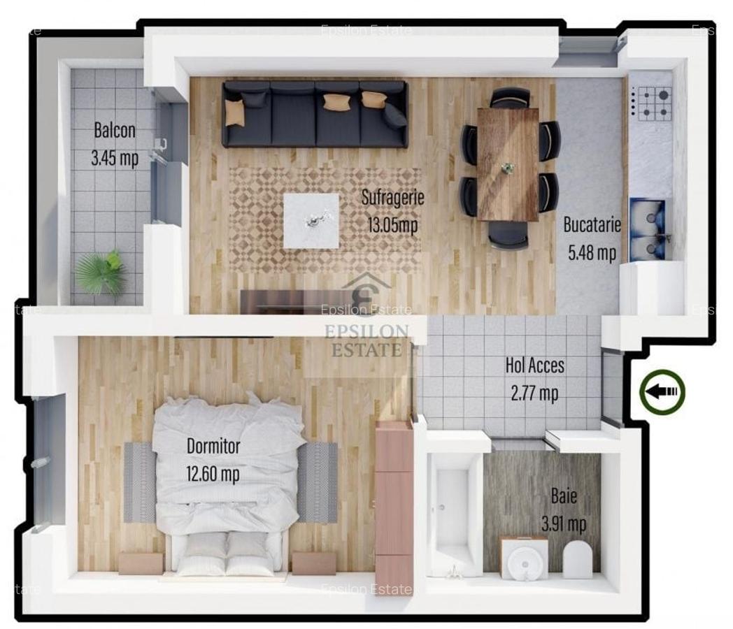 Ap. 2 cam. martie 2026 zona Militari Residence - 1