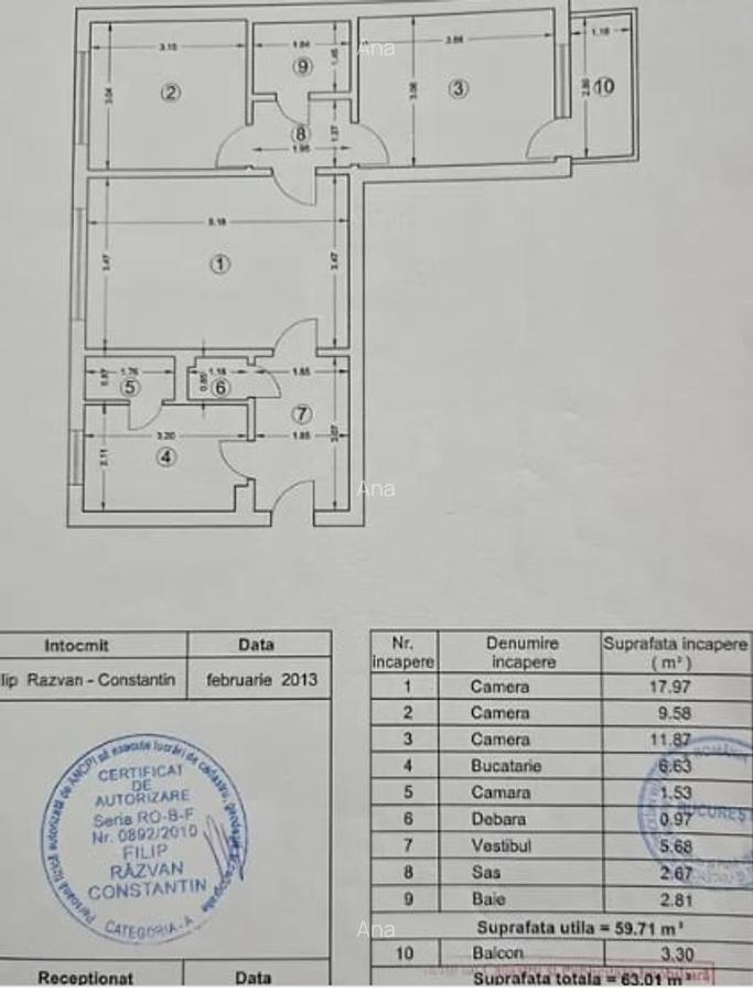 Titan,Metrou 1 Decembrie 1918,bl.reabilitat,et.1/4,Amenajat,centrala,Liber - 8