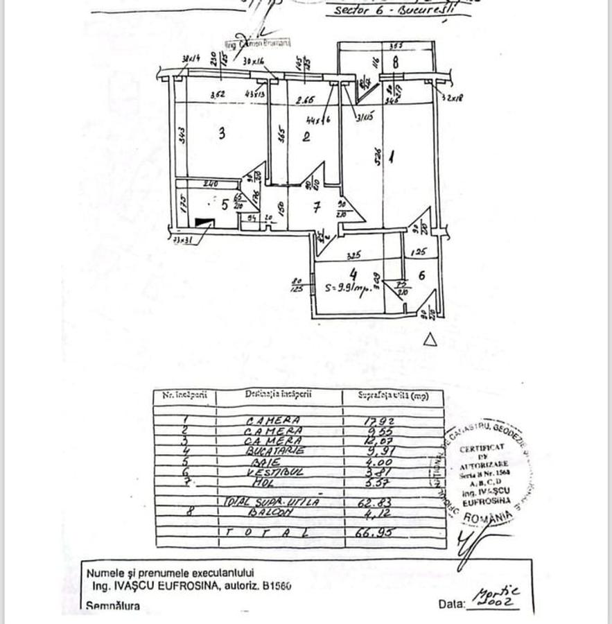 3Camere–2Min de Metrou Lujerului, Mobilat, Centrală Propr, Reabilitat - 7
