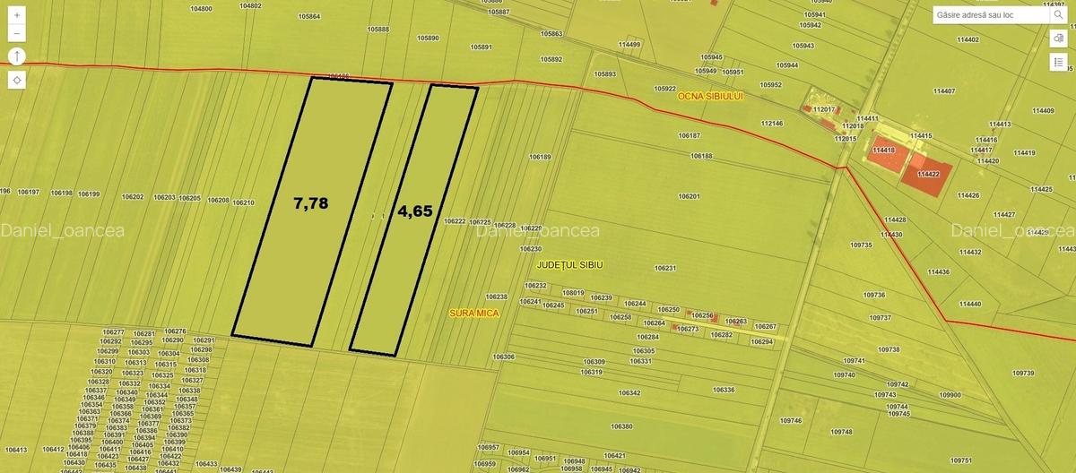 Teren extravilan 124.300 mp in Sura Mica - jud. Sibiu - 1