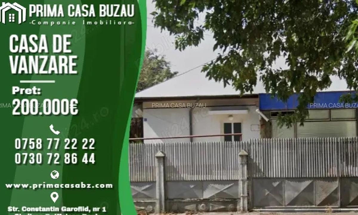 Casa si teren 450mp Str. Spiru Haret BZ Pretabila pentru locuinta sau spatiu comercial - 1