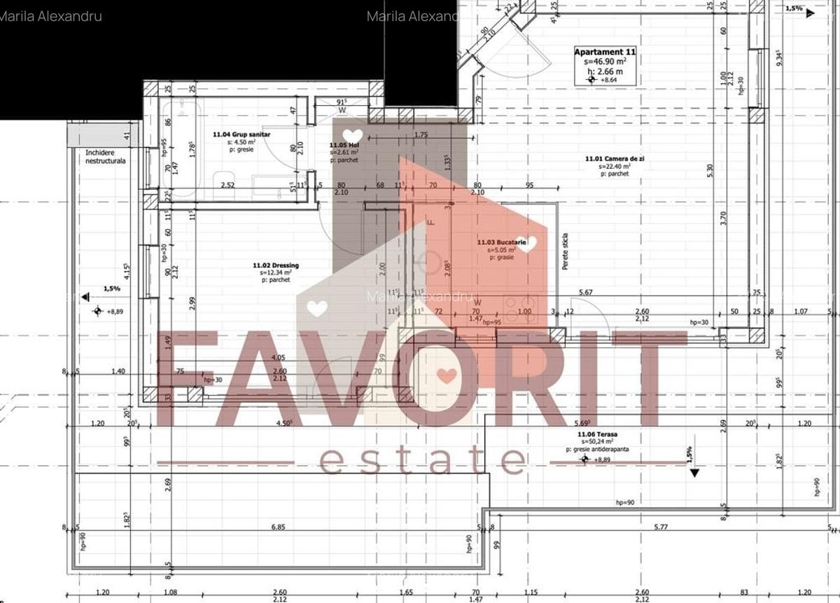 Apartament cu 2 camere decomandat în Buziașului - 23
