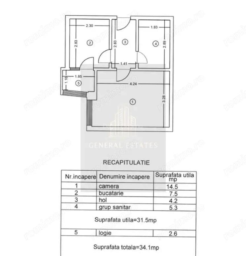 Vanzare apartament cu o camera - 35 m.p in Pacurari - Iasi - 9