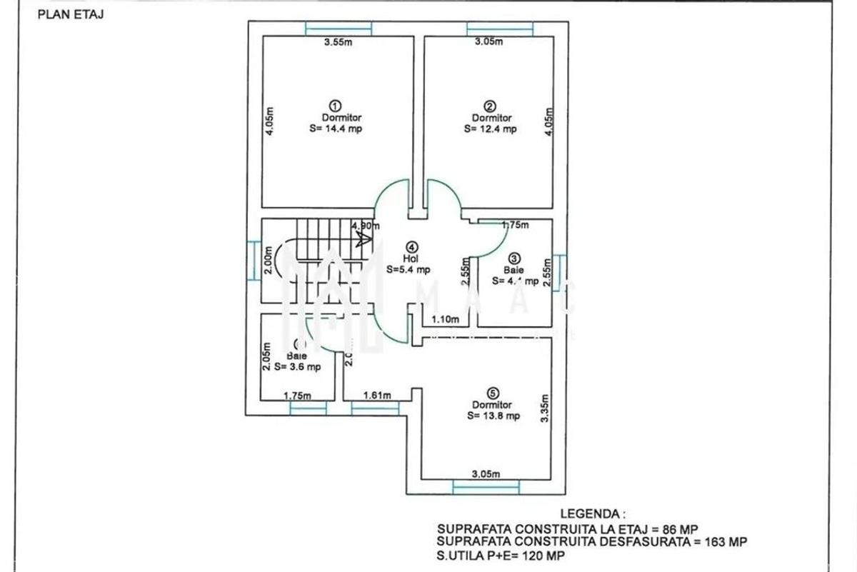 Casă individuală I 5 camere I 120 mpu I Curte 380 mp I Șura Mică - 1