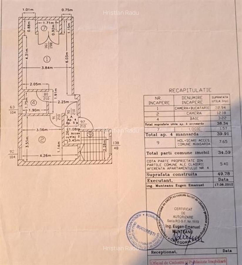Apartament cu 2 camere semidecomandat în Bucureștii Noi - 14