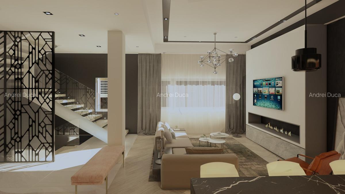 3 camere-185 mp-Penthouse-5 min Metrou Berceni-Mobila bucatarie inclusa - 2