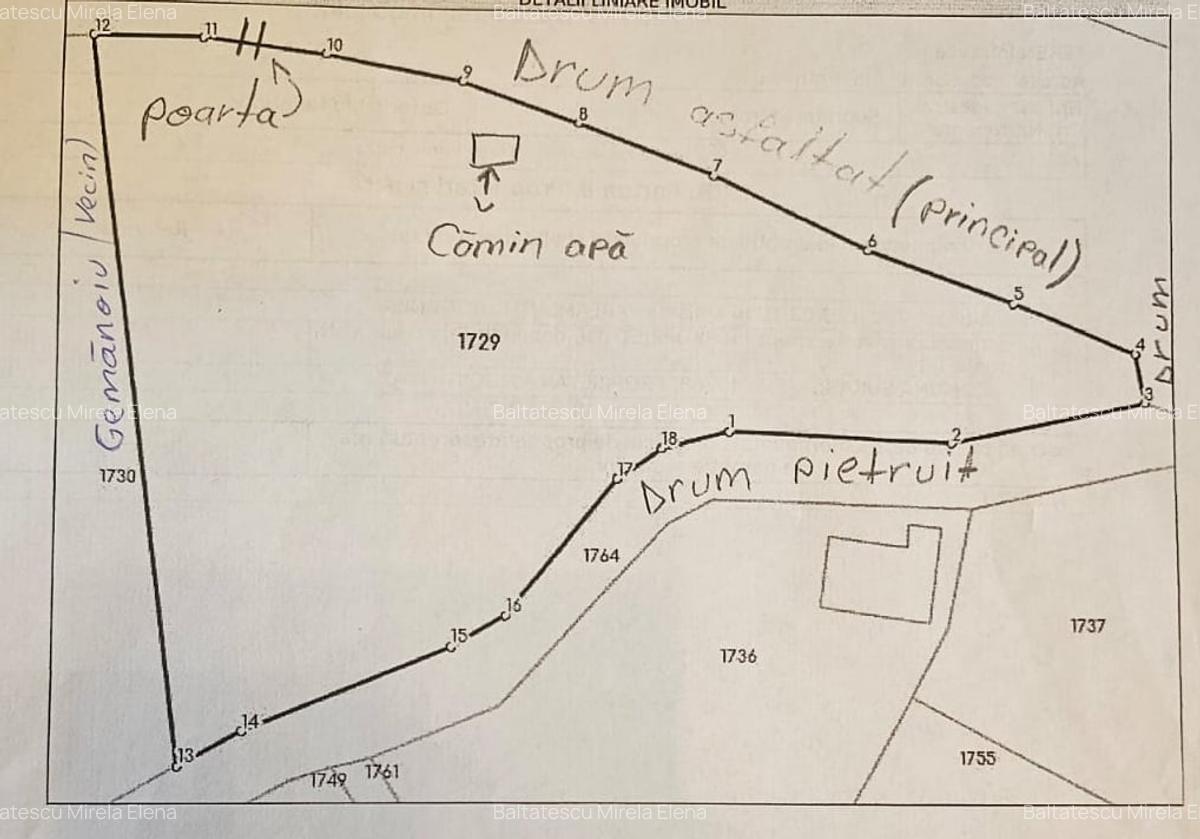 Teren intravilan 2322 mp, Păcuri – vedere superbă spre pădure! - 13