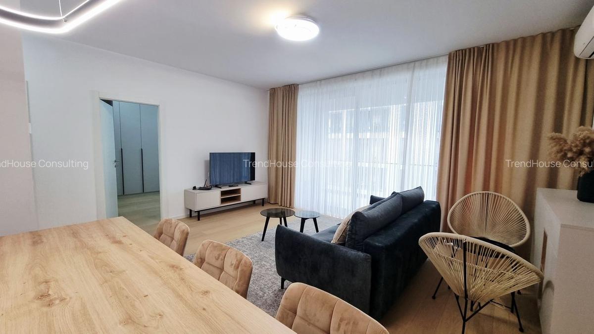 Apartament cu 2 camere semidecomandat, mobilat în Băneasa - 4